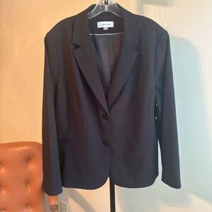 Calvin Klein Black‎ Blazer Classic Suit Jacket